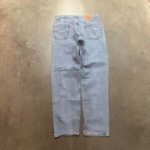 Vintage levis 550 relaxed fit men's light wash jeans paper‎ tag 2001 Y2K 34
